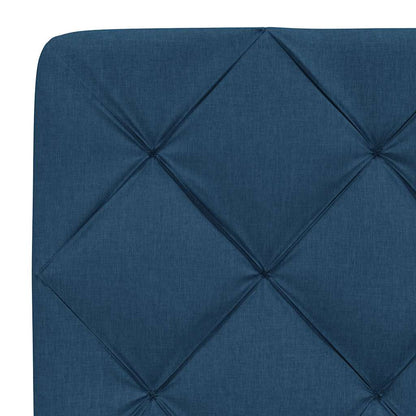 Letto con Materasso Blu 160x200 cm in Tessuto - homemem39