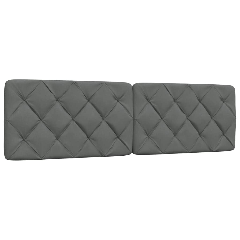 Letto con Materasso Grigio Scuro 180x200 cm Tessuto