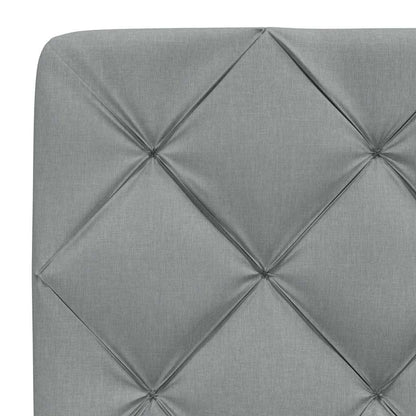 Letto con Materasso Grigio Chiaro 200x200 cm in Tessuto - homemem39