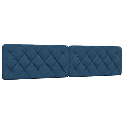 Letto con Materasso Blu 200x200 cm in Tessuto