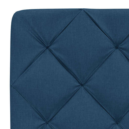 Letto con Materasso Blu 200x200 cm in Tessuto