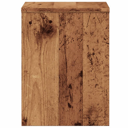 Comodino Legno Vecchio 40x30x40 cm in Truciolato - homemem39