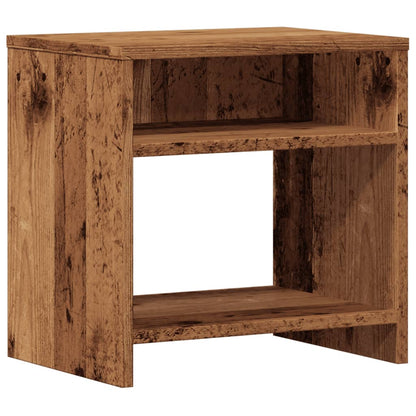 Comodini Legno Antico 2 pz 40x30x40 cm in Legno Multistrato - homemem39