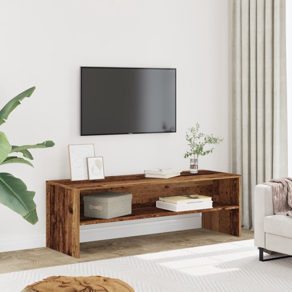 Mobile Porta TV Legno Vecchio 120x40x40 cm in Truciolato - homemem39