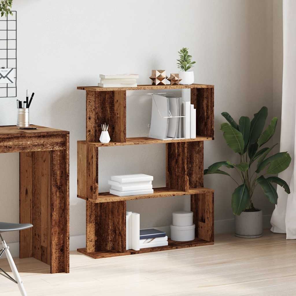 Libreria in Legno Antico 80x24x96 cm in Legno Multistrato | homemem39