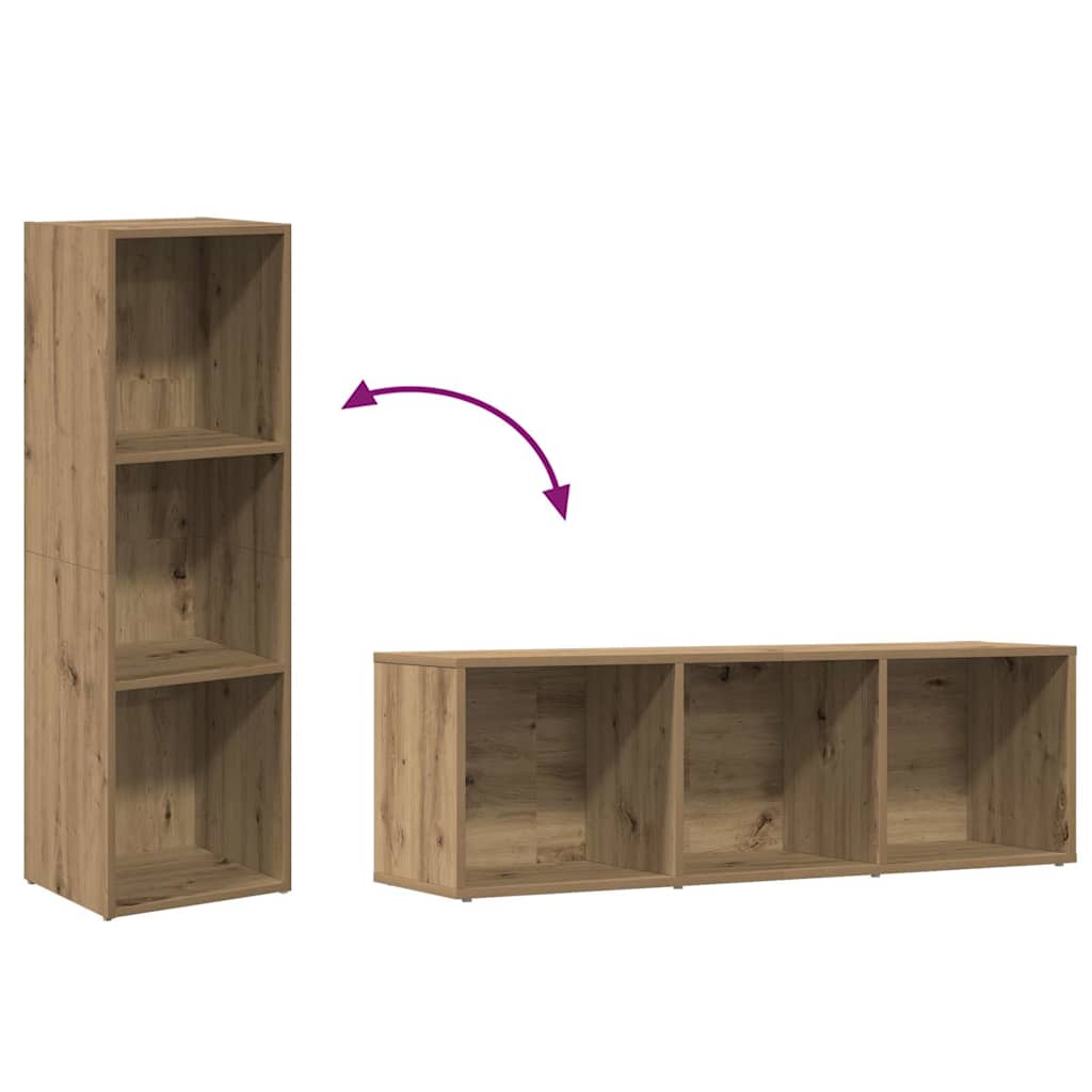 Libreria Rovere Artigianale 36x30x114 cm in Legno Multistrato | homemem39