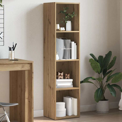 Libreria Rovere Artigianale 36x30x143 cm Legno Multistrato