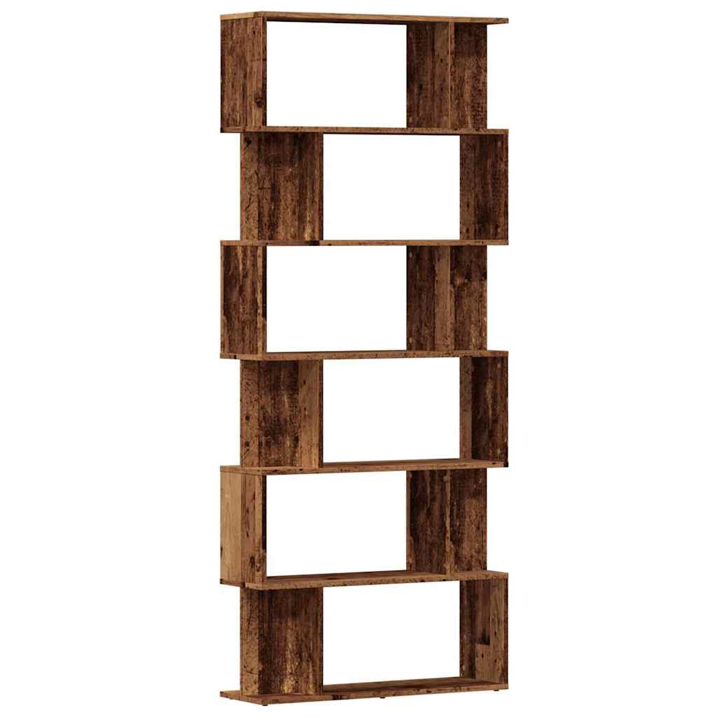 Libreria in Legno Antico 80x24x192 cm Legno Multistrato | homemem39