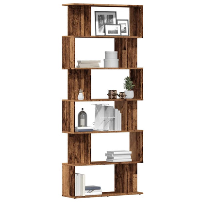 Libreria in Legno Antico 80x24x192 cm Legno Multistrato | homemem39