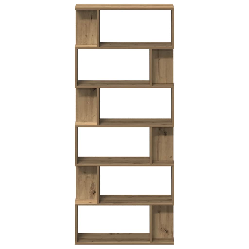 Libreria Rovere Artigianale 80x24x192 cm Legno Multistrato
