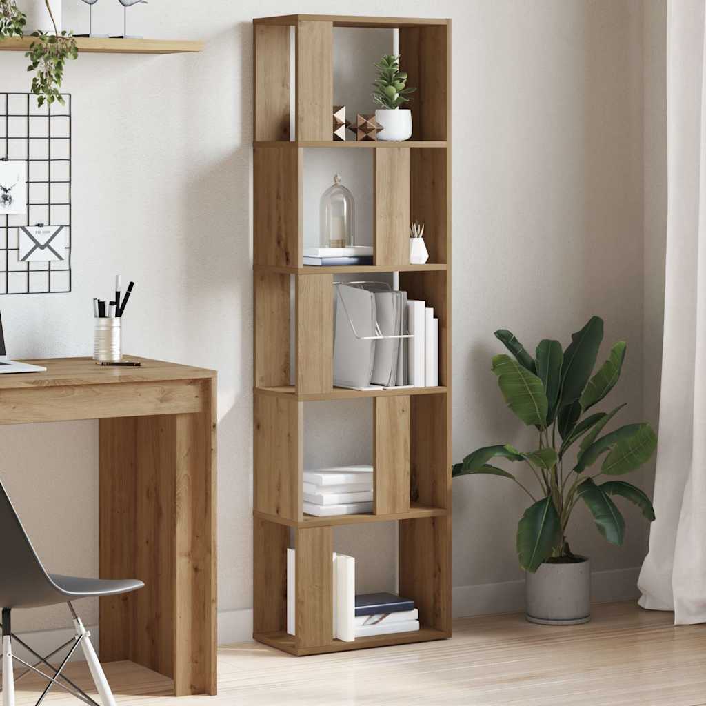 Libreria Rovere Artigianale 45x24x159 cm Legno Multistrato