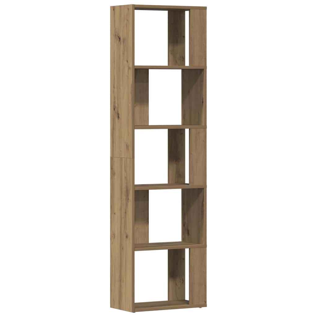 Libreria Rovere Artigianale 45x24x159 cm Legno Multistrato