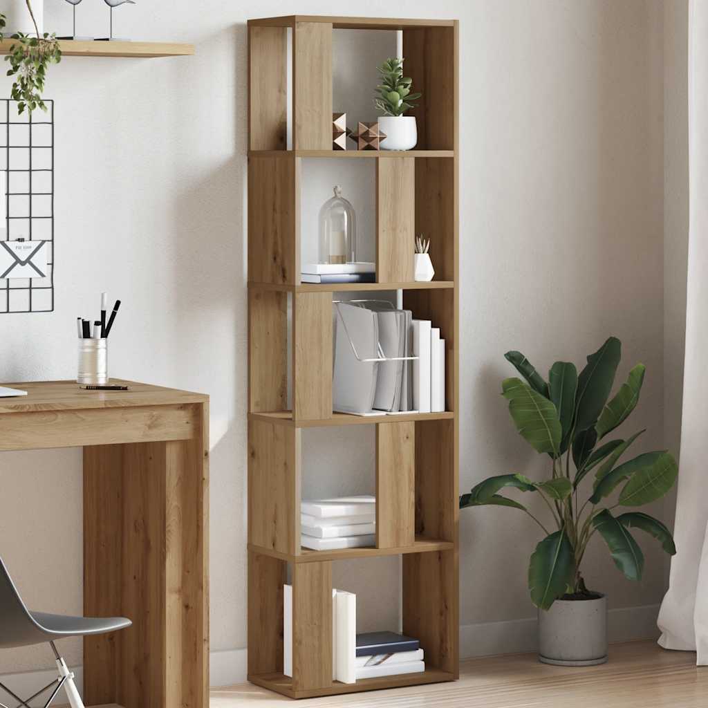 Libreria Rovere Artigianale 45x24x159 cm Legno Multistrato