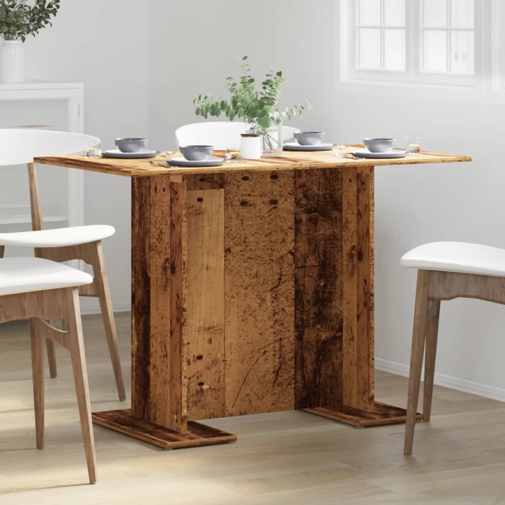 Tavolo da Pranzo Legno Antico 110x60x75 cm in Legno Multistrato | homemem39
