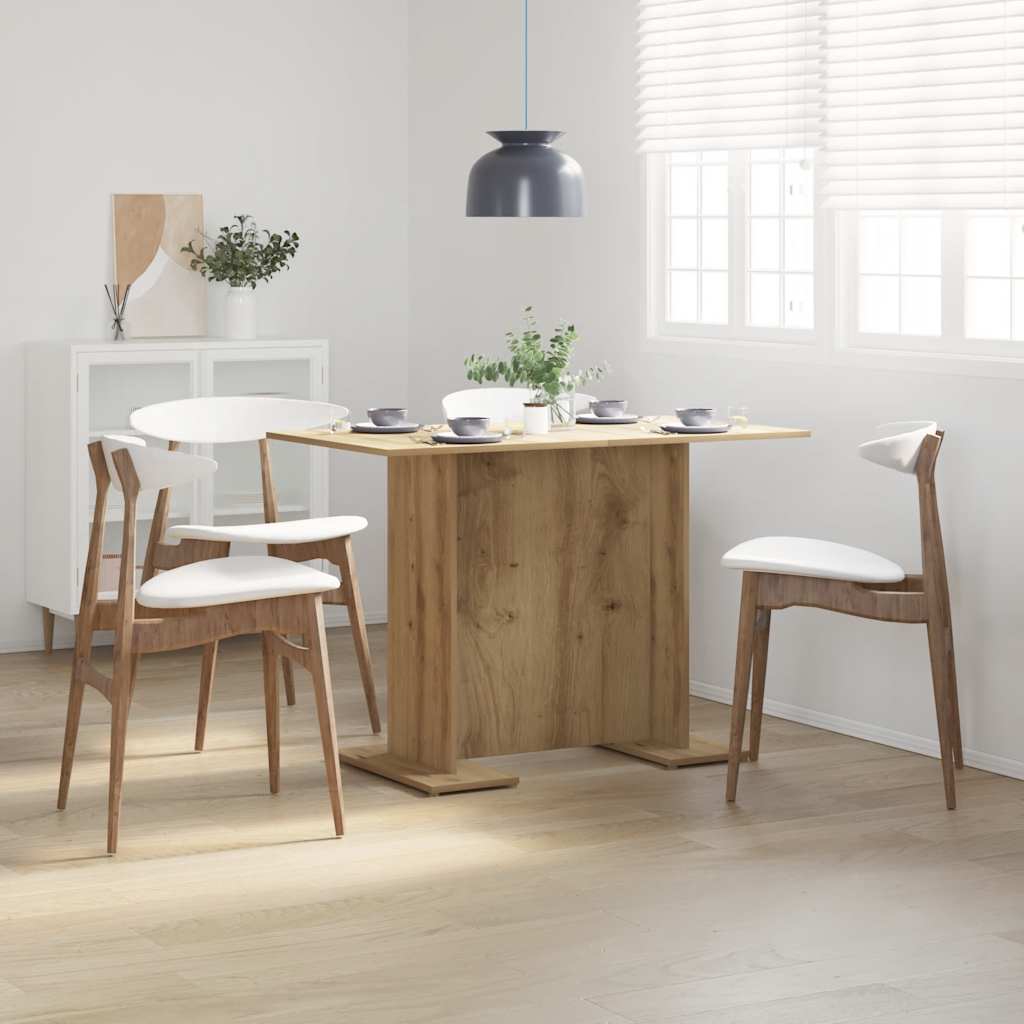 Tavolo Pranzo Rovere Artigianale 110x60x75 cm Legno Multistrato