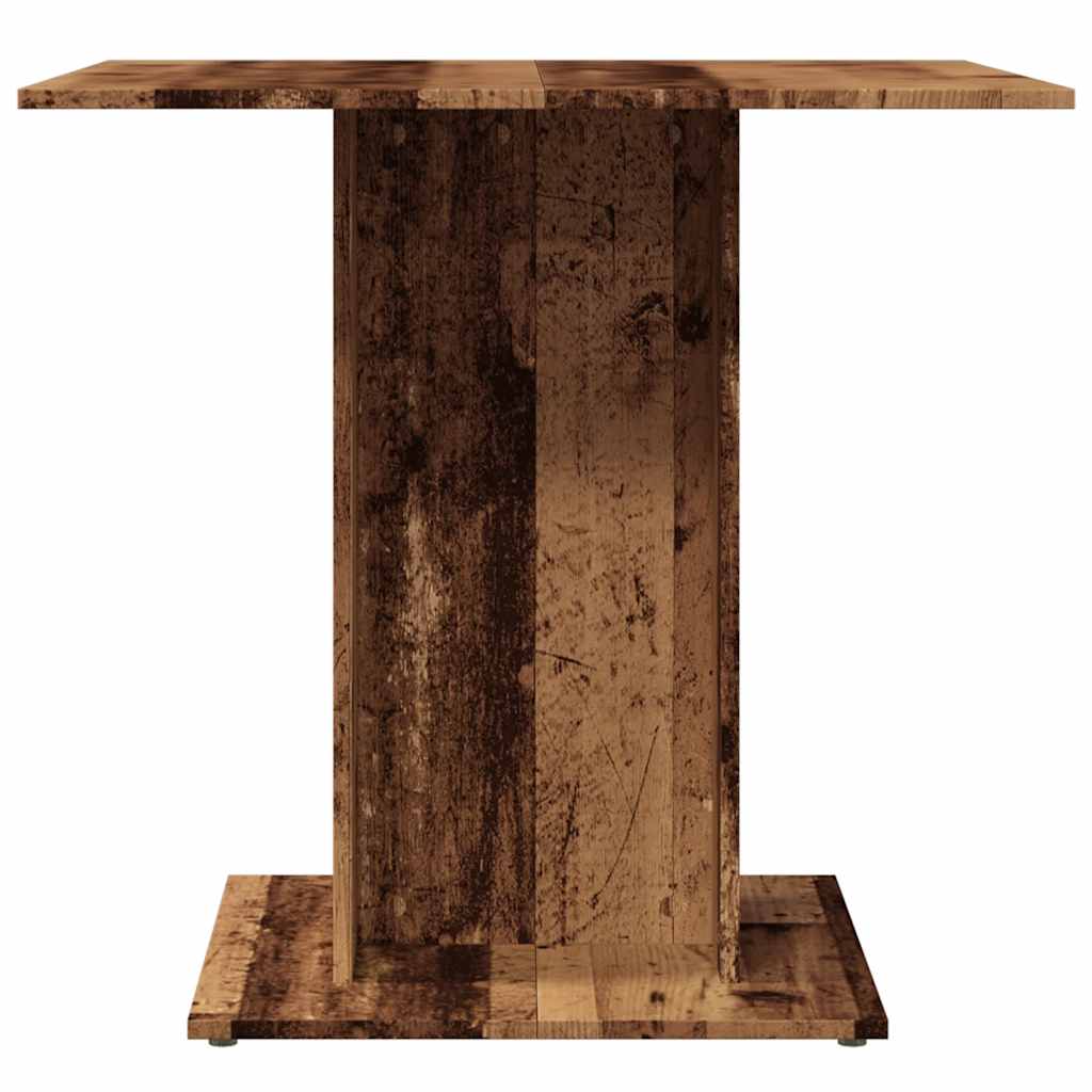 Tavolo da Pranzo Legno Antico 80x80x75 cm in Legno Multistrato | homemem39