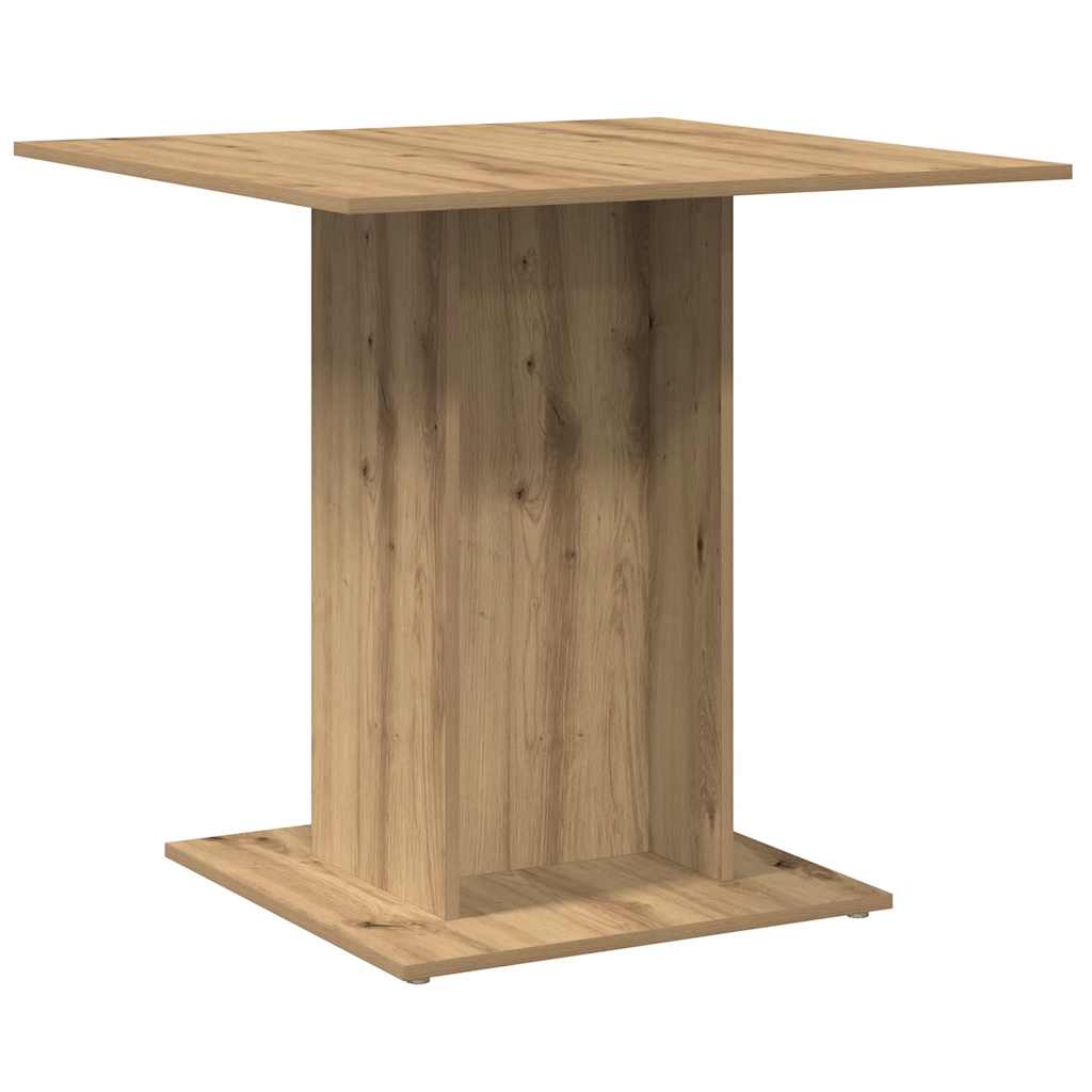Tavolo Pranzo Rovere Artigianale 80x80x75 cm Legno Multistrato | homemem39