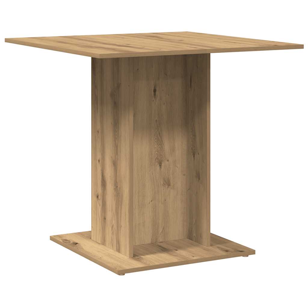 Tavolo Pranzo Rovere Artigianale 80x80x75 cm Legno Multistrato | homemem39