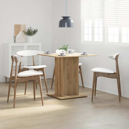 Tavolo Pranzo Rovere Artigianale 80x80x75 cm Legno Multistrato | homemem39