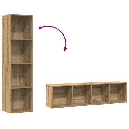 Libreria/Mobile TV Legno Antico 36x30x143 cm Legno Multistrato | homemem39