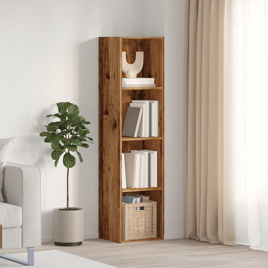 Libreria/Mobile TV Legno Antico 36x30x143 cm Legno Multistrato
