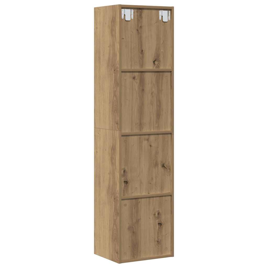 Libreria/Mobile TV Rovere Artigianale 36x30x143 cm Truciolato | homemem39