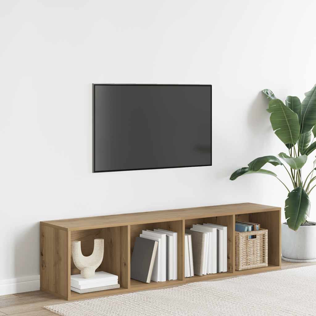 Libreria/Mobile TV Rovere Artigianale 36x30x143 cm Truciolato | homemem39