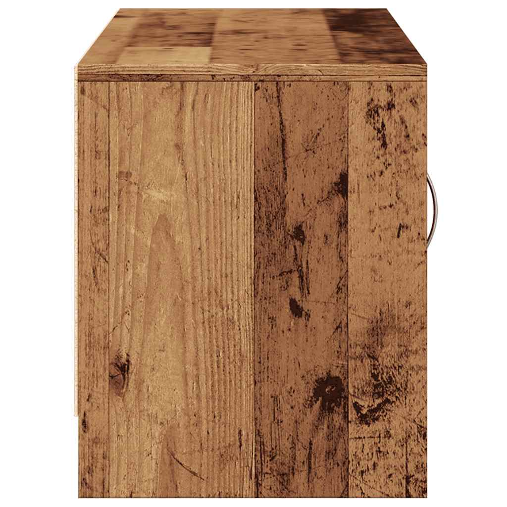 Mobile Porta TV Legno Antico 102x30x37,5 cm Legno Multistrato | homemem39