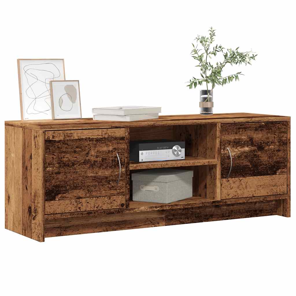 Mobile Porta TV Legno Antico 102x30x37,5 cm Legno Multistrato - homemem39