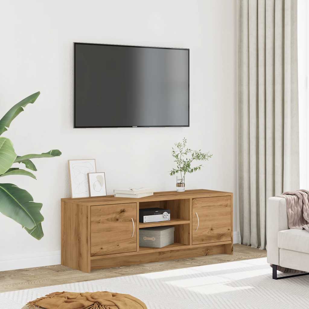 Mobile Porta TV Rovere Artigianale 102x30x37,5 cm Multistrato - homemem39
