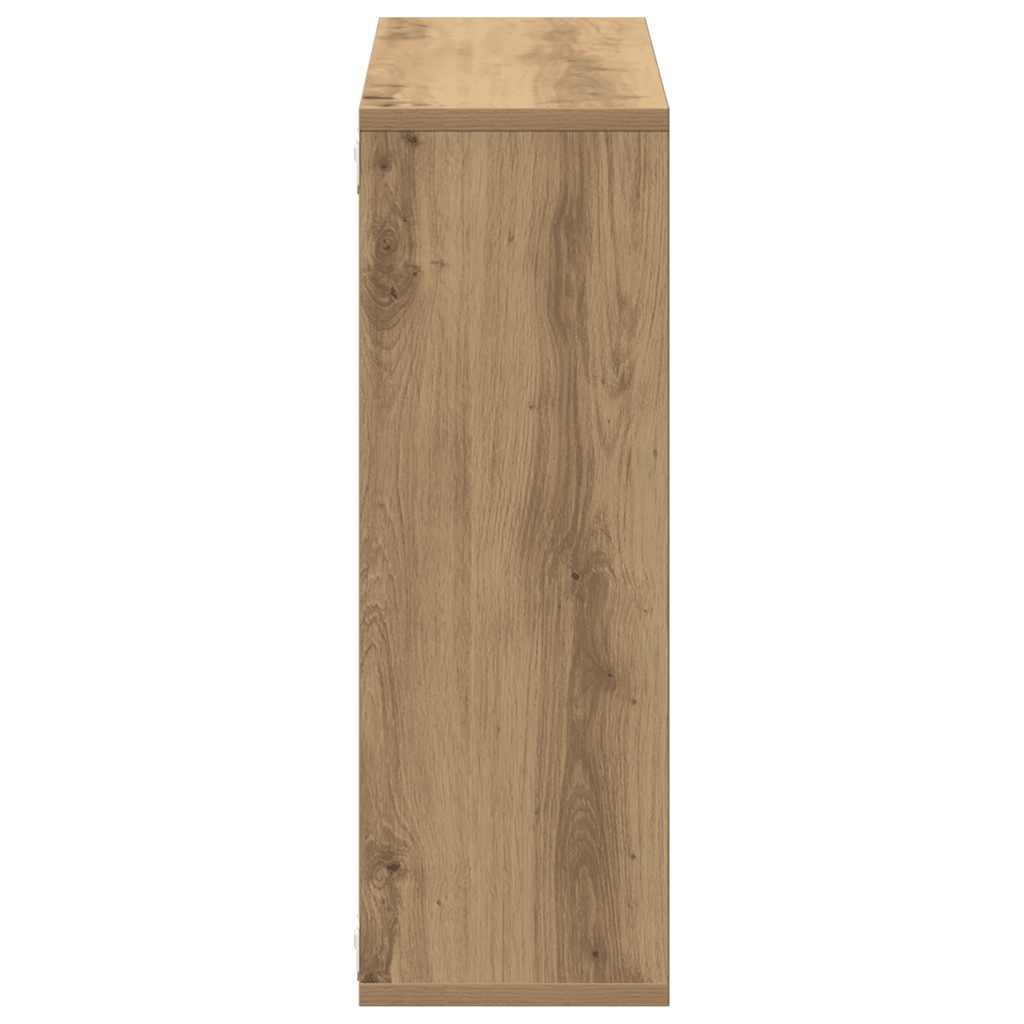 Scaffale a Parete Rovere Artigianale 104x20x58,5 cm Truciolato | homemem39