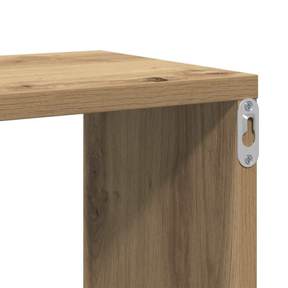 Scaffale a Parete Rovere Artigianale 104x20x58,5 cm Truciolato | homemem39