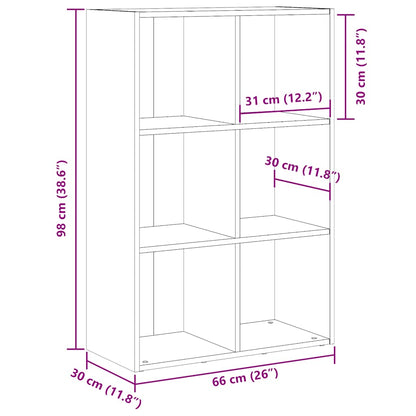 Libreria/Credenza Rovere Artigianale 66x30x98 cm in Truciolato | homemem39