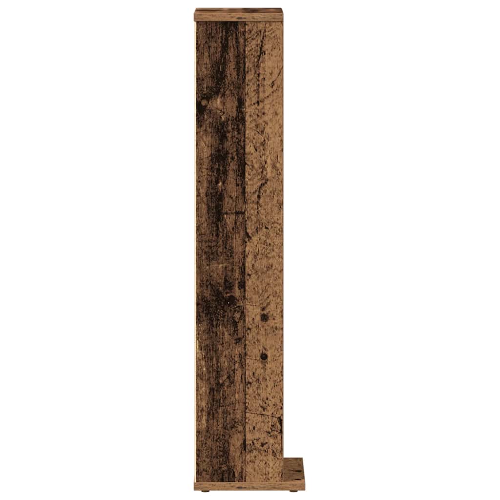 Mobile Porta CD Legno Vecchio 21x20x88 cm in Legno Multistrato - homemem39