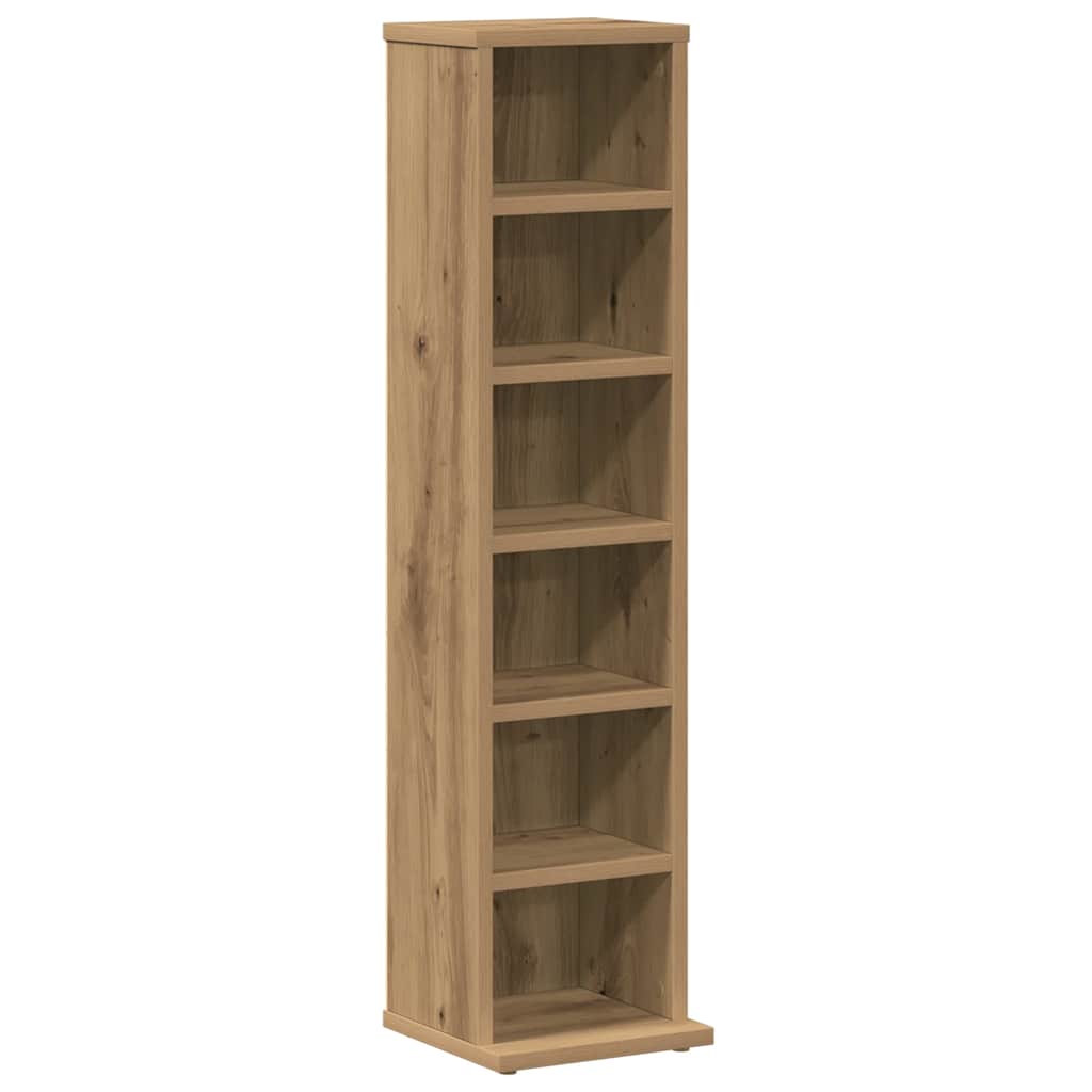 Mobile Porta CD Artigianale 21x20x88 cm Legno Multistrato - homemem39