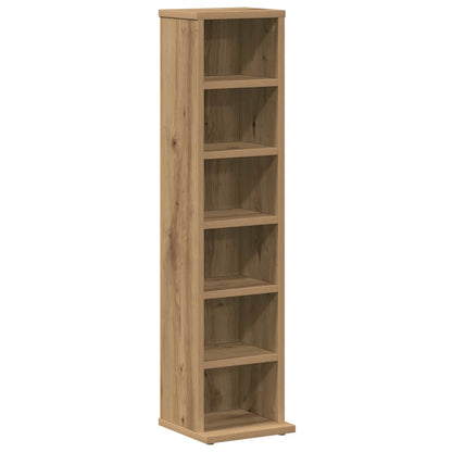 Mobile Porta CD Artigianale 21x20x88 cm Legno Multistrato - homemem39