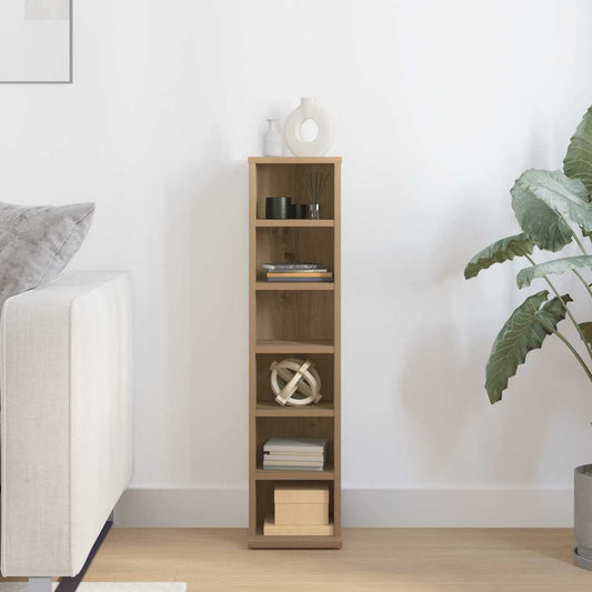 Mobile Porta CD Artigianale 21x20x88 cm Legno Multistrato - homemem39