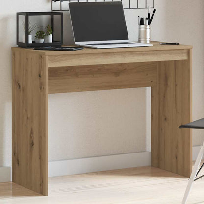 Scrivania Rovere Artigianale 90x40x72 cm in Legno Multistrato - homemem39