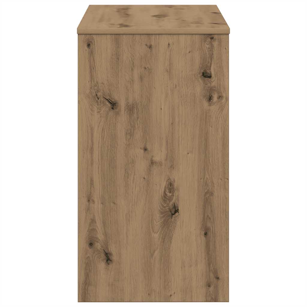 Scrivania Rovere Artigianale 90x40x72 cm in Legno Multistrato - homemem39