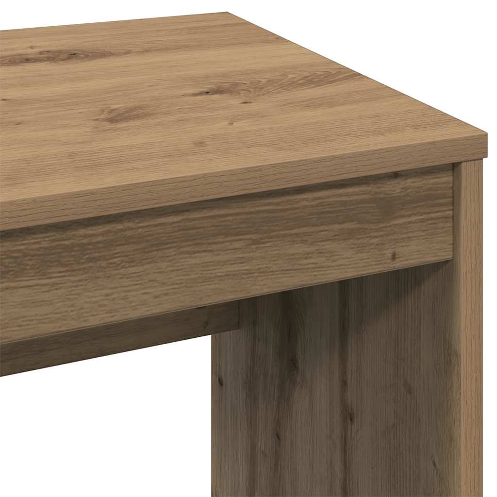 Scrivania Rovere Artigianale 90x40x72 cm in Legno Multistrato - homemem39