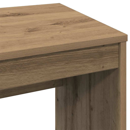 Scrivania Rovere Artigianale 90x40x72 cm in Legno Multistrato - homemem39