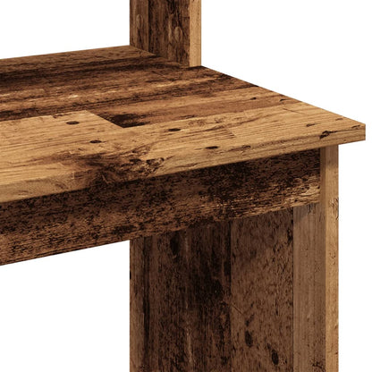 Scrivania Mensole Legno Antico 102x45x148 cm Legno Multistrato - homemem39