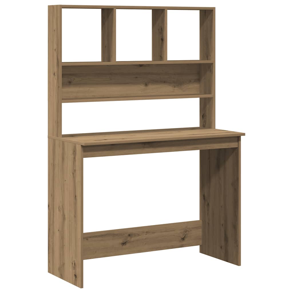 Scrivania Mensole Rovere Artigianale 102x45x148 cm Multistrato - homemem39
