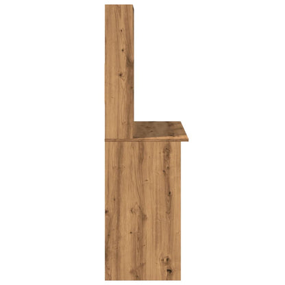 Scrivania Mensole Rovere Artigianale 102x45x148 cm Multistrato - homemem39