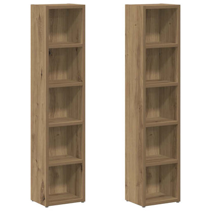 Mobili Porta CD 2pz Rovere Artigianale 21x16x93,5 in Truciolato | homemem39