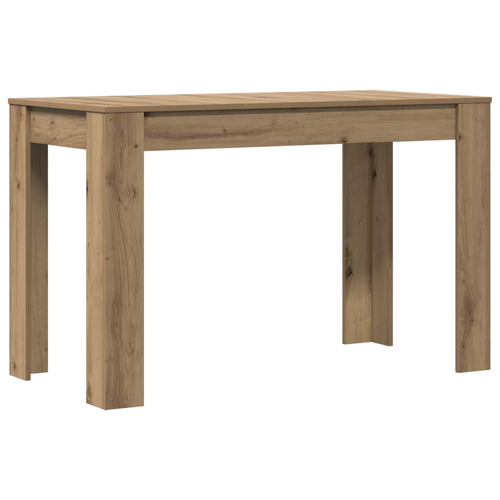 Tavolo da Pranzo Rovere Artigianale 120x60x76 cm in Truciolato | homemem39