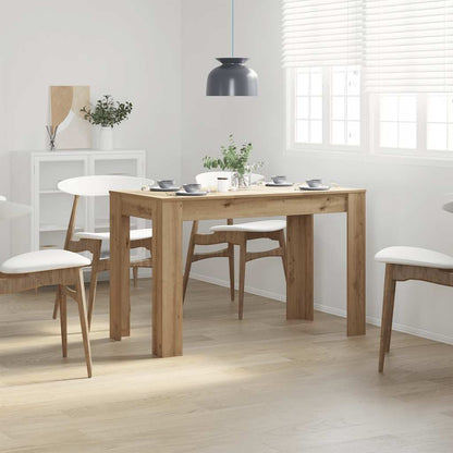 Tavolo da Pranzo Rovere Artigianale 120x60x76 cm in Truciolato