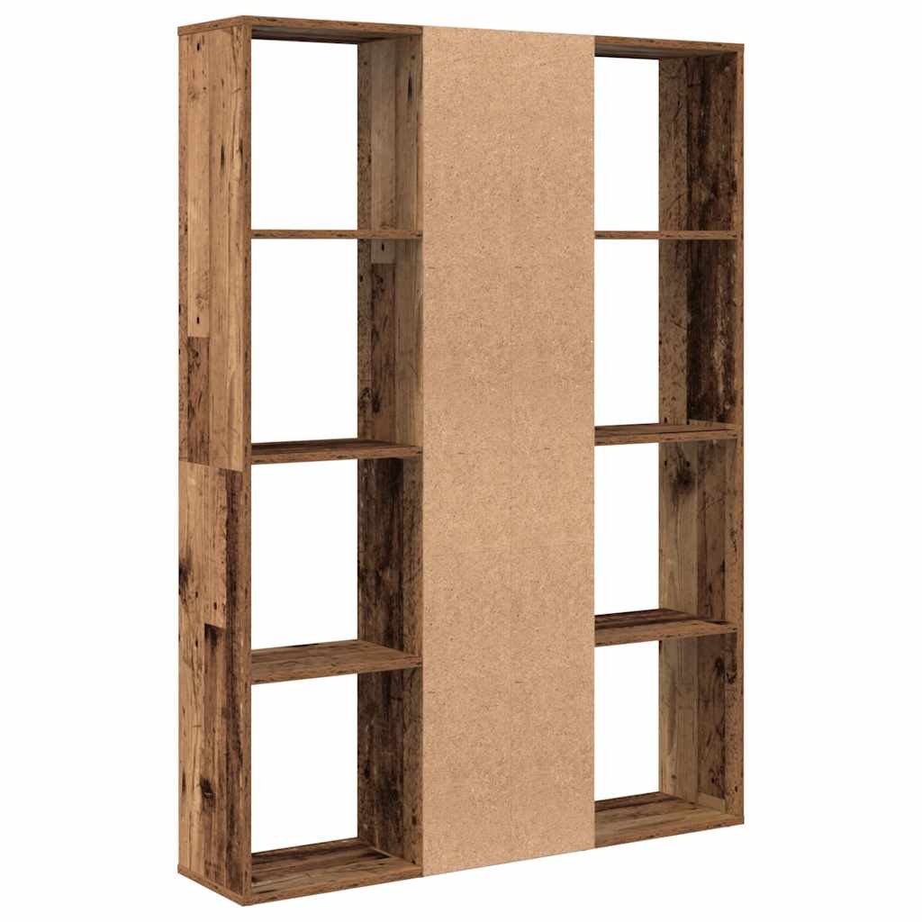 Libreria/Divisorio Legno Vecchio 100x24x140 cm in Truciolato - homemem39