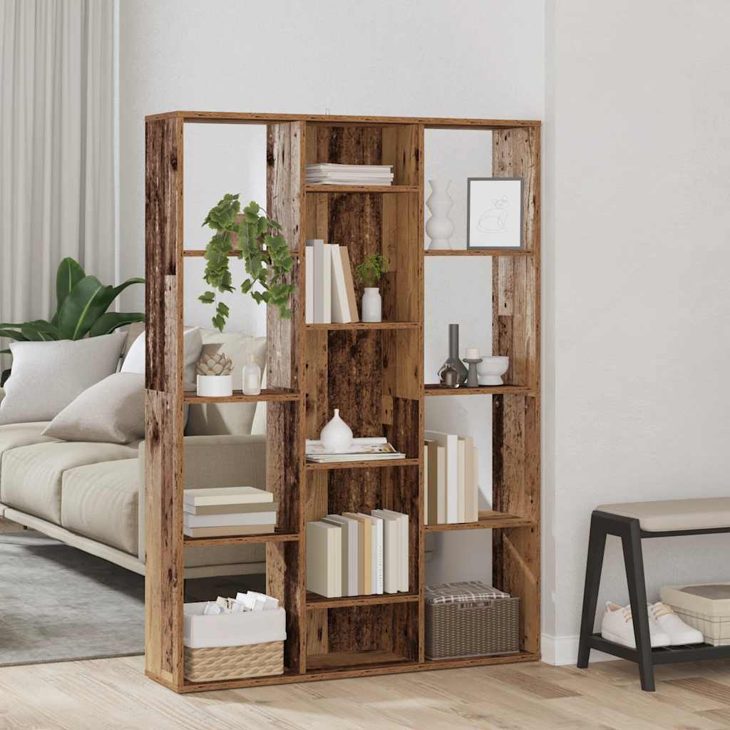Libreria/Divisorio Legno Vecchio 100x24x140 cm in Truciolato | homemem39
