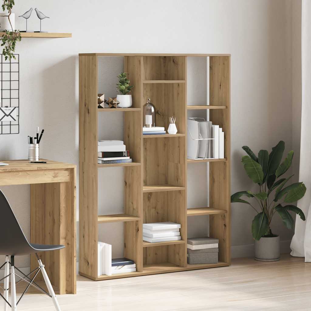 Libreria/Divisorio Rovere Artigianale 100x24x140 cm Truciolato - homemem39